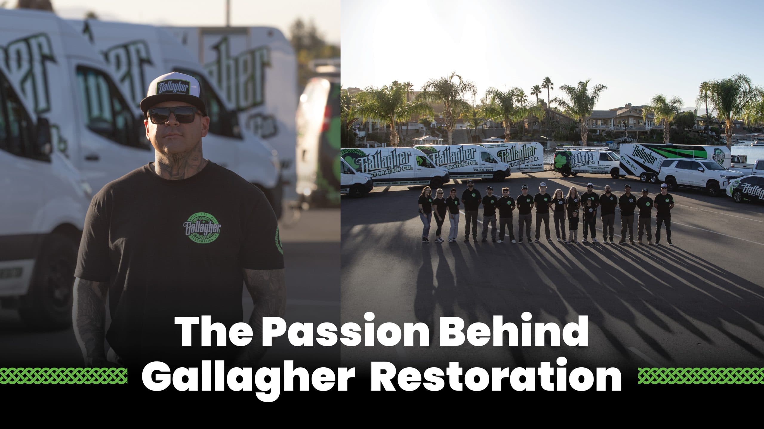 Aaron Gallagher — founder of Gallagher Restoration — in Canyon Lake, California