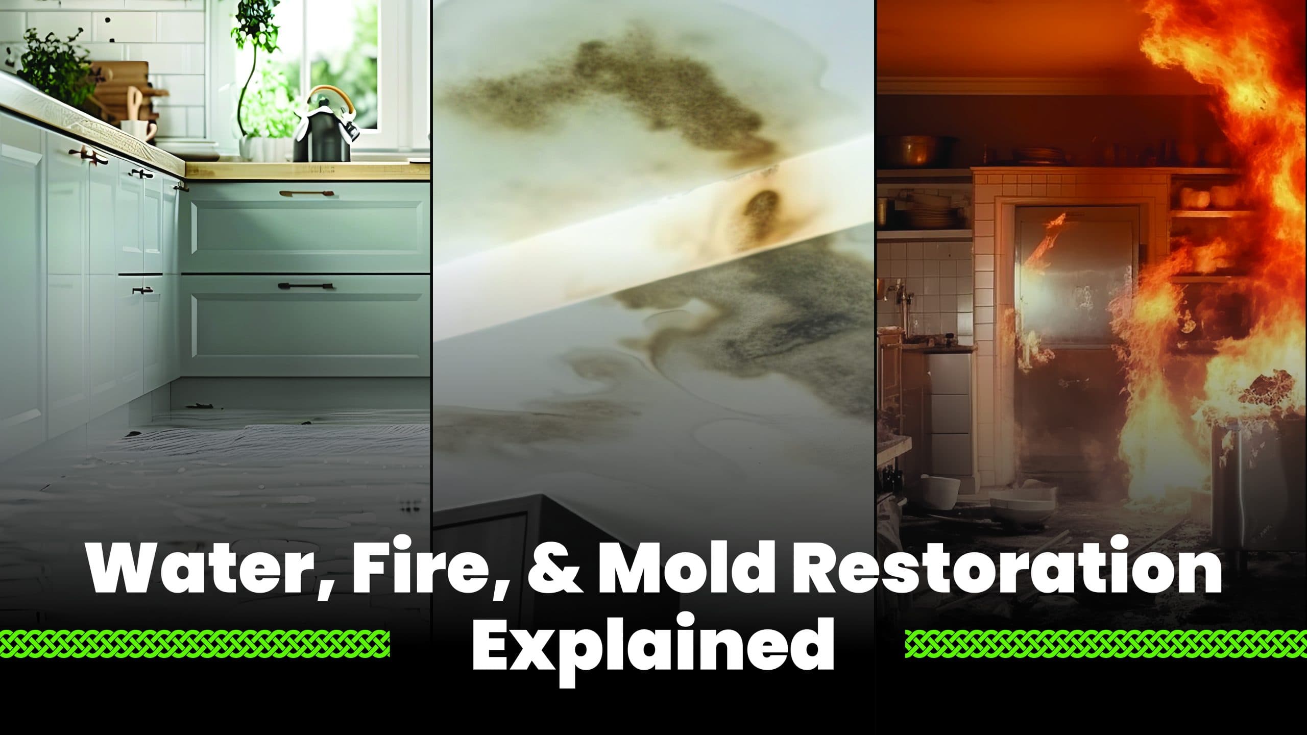 Technician performing emergency water removal in a Southern California home